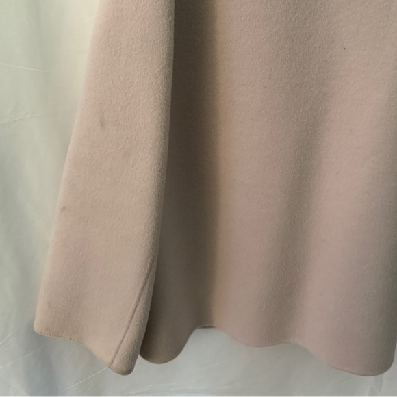 Theory rosewood pink double faced wool cashmere zipper utility peacoat jacket M - Picture 8 of 9